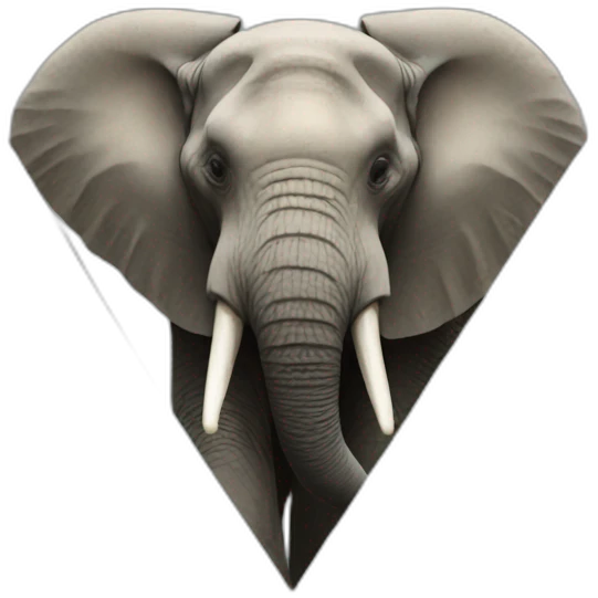 elephant inside a triangle emoji