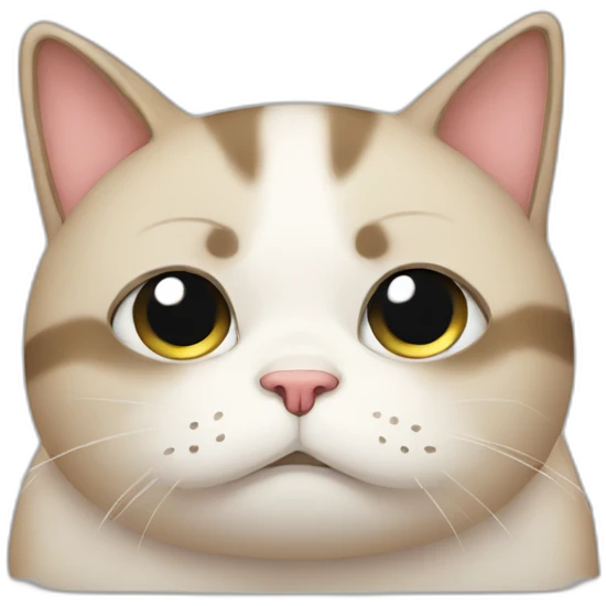 sad cat fat emoji