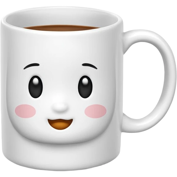 cute mug simple pattern no face emoji