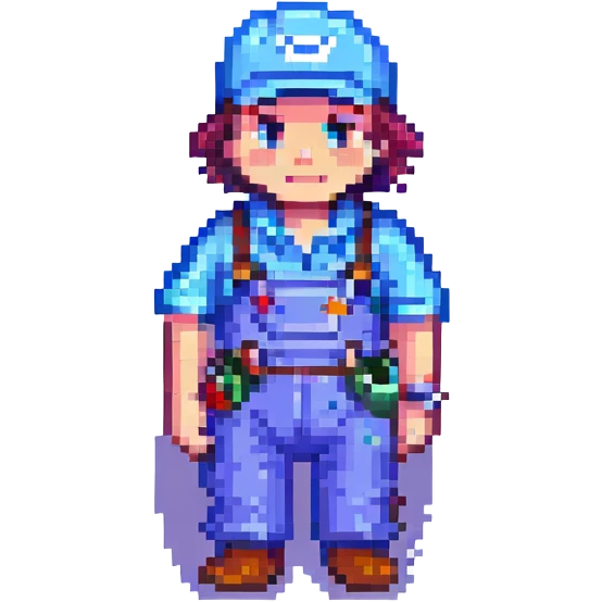 plumber, pixel art style emoji