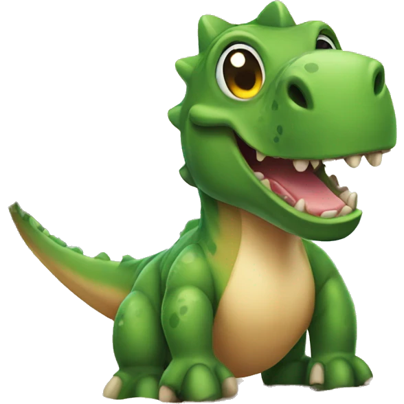dinosaur on the beach emoji