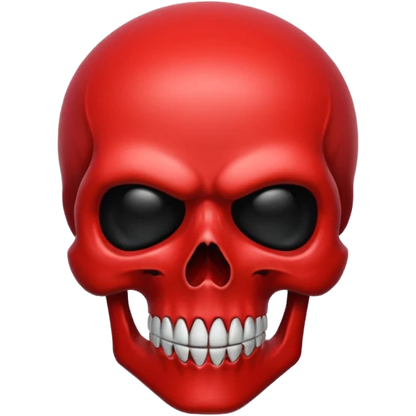red skull emoji emoji