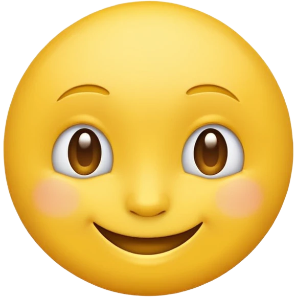Emoji, yellow round smirking face emoji
