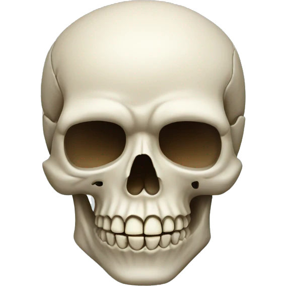 Skull with a cigarette in mouth emoji