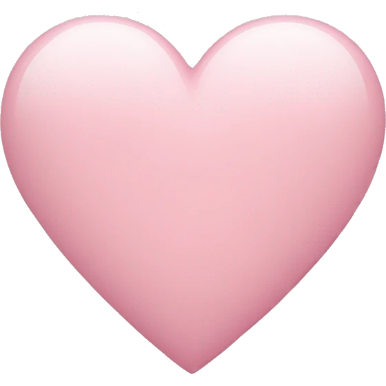light pink heart emoji