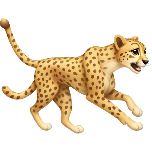 Cheetah running emoji