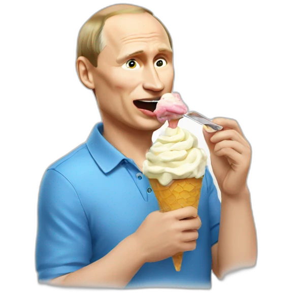 Putin eating ice cream  emoji