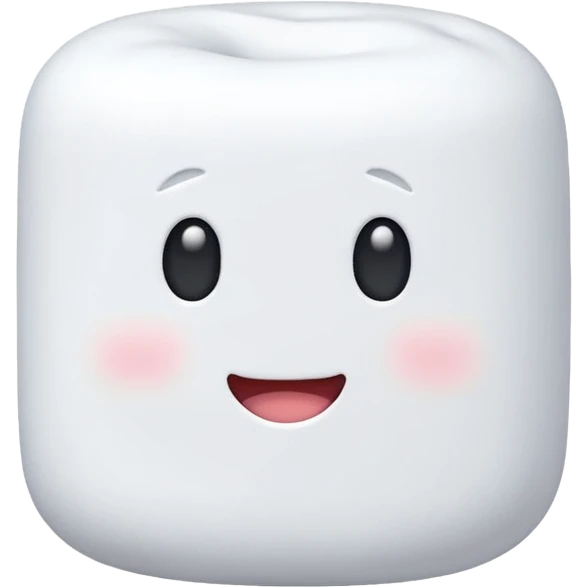 No face on white marshmallow without face  emoji