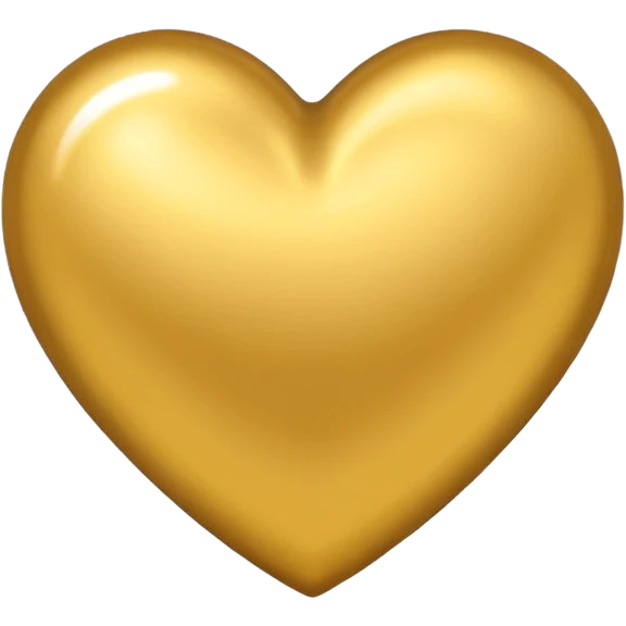 coração dourado emoji