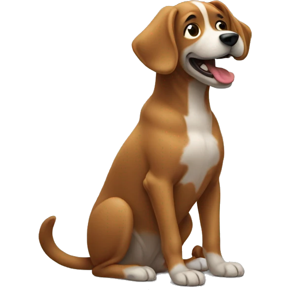 dog scratcing emoji