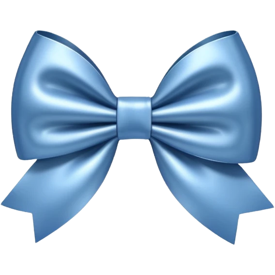 A steel blue bow emoji