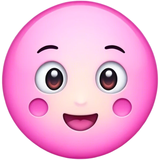 Pink mood emoji