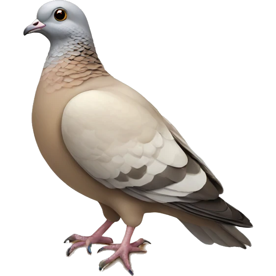 Beige pigeon  emoji