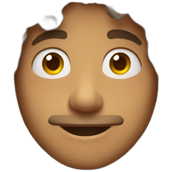 man taking selfie, curly brown hair, brazalian emoji