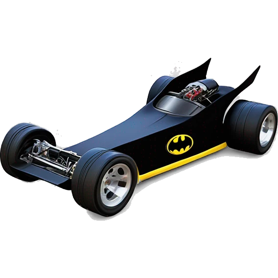 Radio Controlled 69 Nova Batman’s favorite, shaped like a top fuel Dragster with exposed suspension  emoji