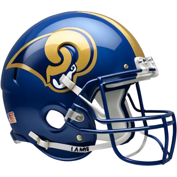 LA Rams helmet and logo emoji