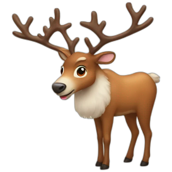 reindeer emoji