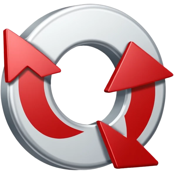 Prompt 15: "Is your backup plan."
Graphic: 🔄 Refresh/loop arrows icon (white with red highlights).
Animation: Arrows rotate smoothly.
Background: Transparent. emoji