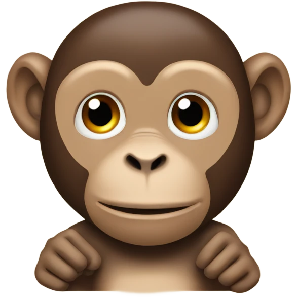 Monkey with hands  emoji