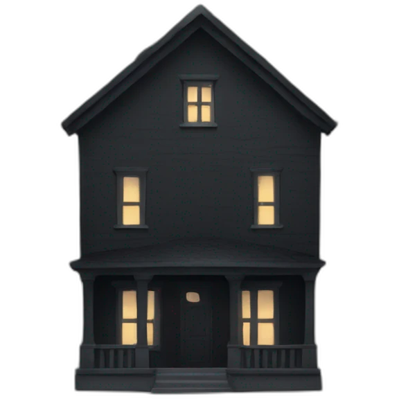 dark minimal house emoji