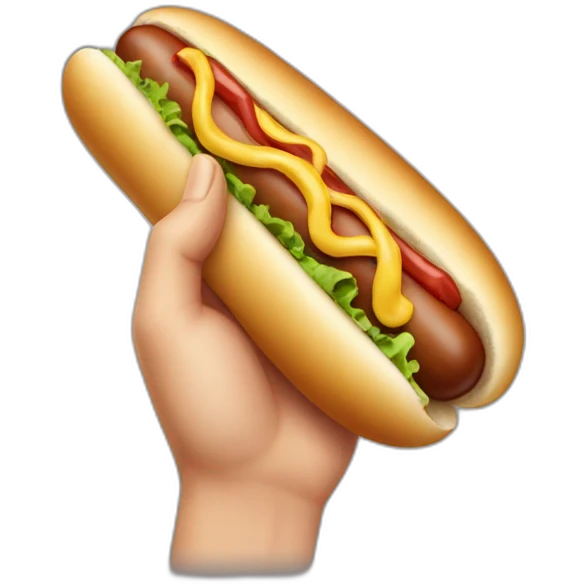 saluting hotdog emoji