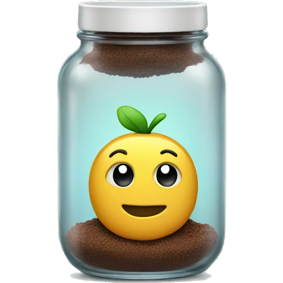 smartphone in a jar emoji