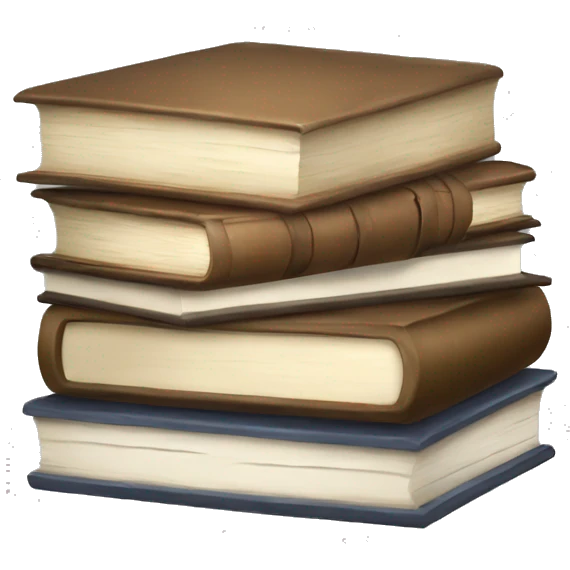 neutral stack of books emoji