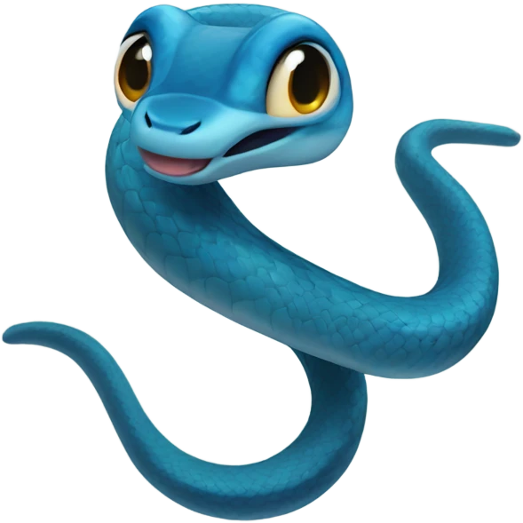 cuteblue snake emoji