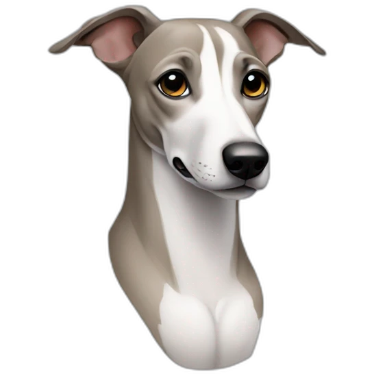 A whippet dog emoji