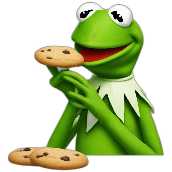 kermit eating cookies emoji