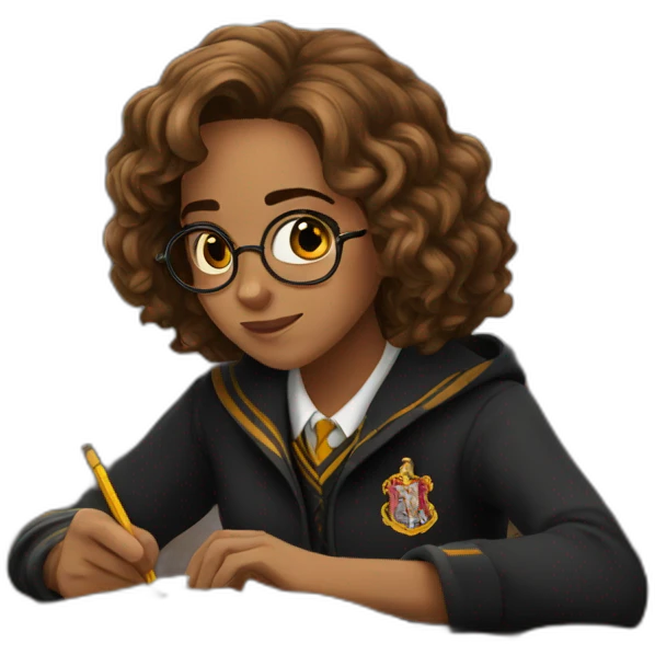 Hermione granger studing emoji