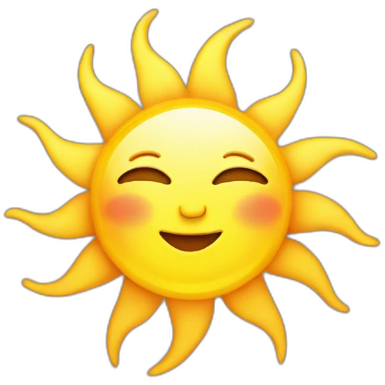 Sun emoji