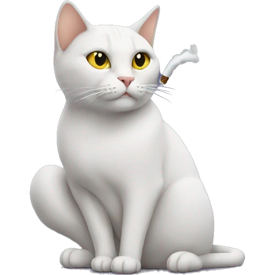 Cat smoking  emoji