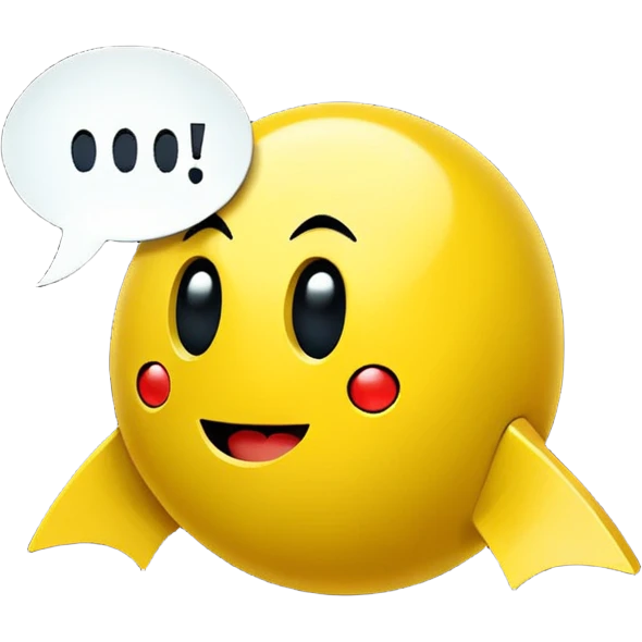 I want classic Pac man showing the phrase: "Give me more information!!!"
It should show the strong desire to learn more, to get more information about the discussed topic, to collect more data...
It must highlight the DATA and INFORMATION is what I want. emoji