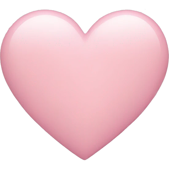Pastel pink heart emoji