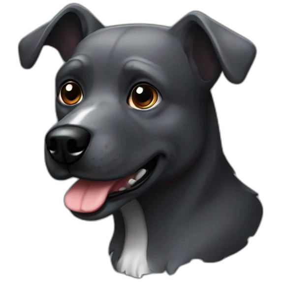 dark-grey-dog-pixel-art emoji
