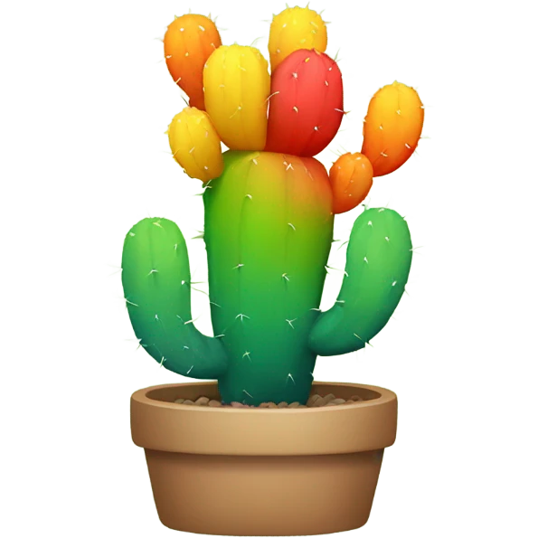 Rainbow cactus  emoji