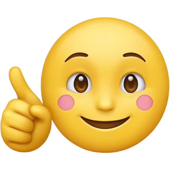 A normal smiling yellow emoji like the basic iPhone one's pointing to its head like it has a great idea emoji