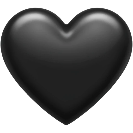 чёрное сердце  emoji