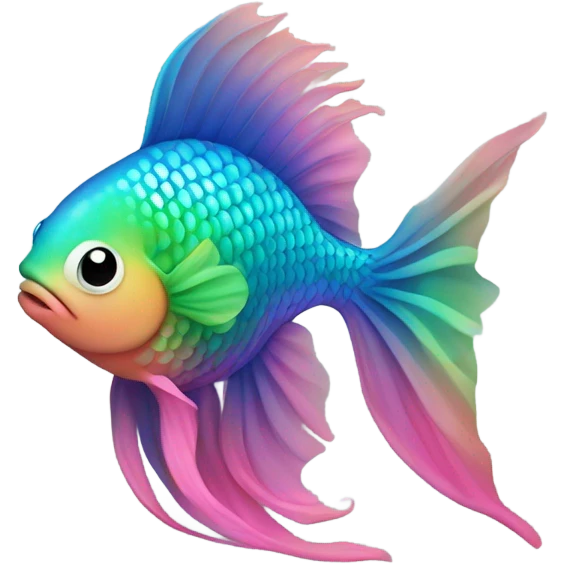 Rainbow fish emoji