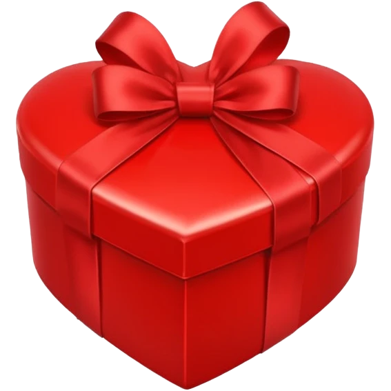 red heart gift box emoji