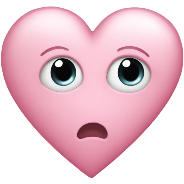 Light pink heart emoji