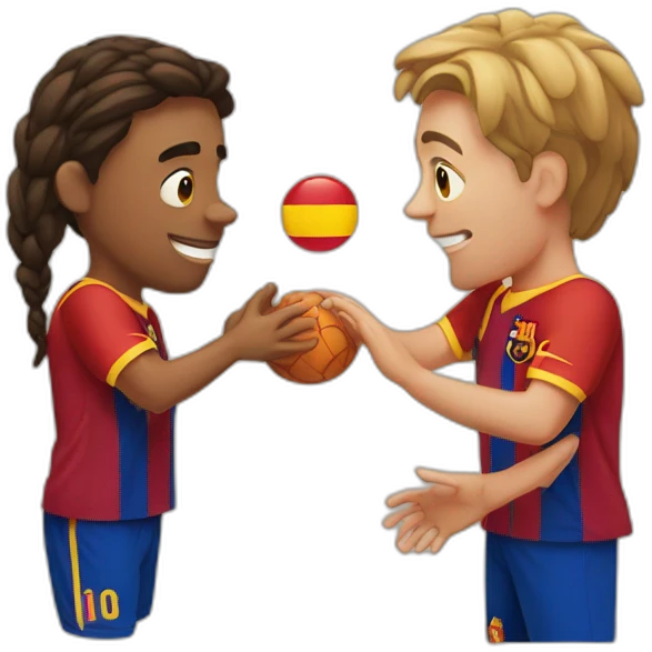 Barcelone and spain reunited emoji