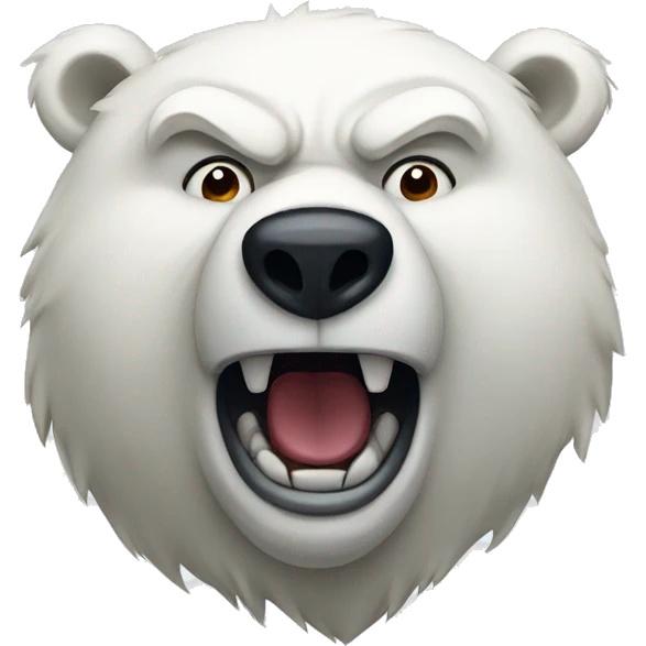 Angry Polar bear emoji
