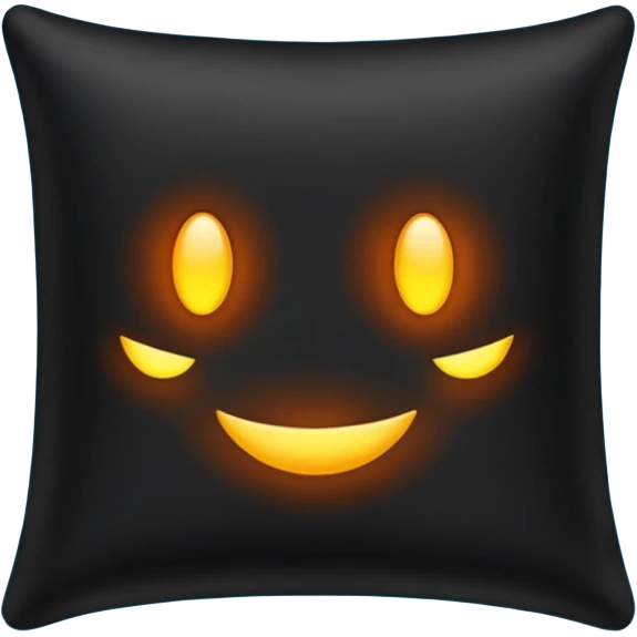 a black  pillow with dark aura coming out of it  emoji