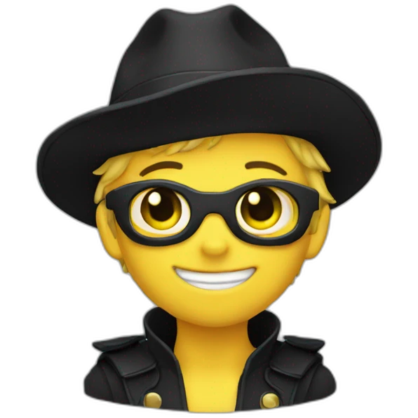 Chat noir petit emoji