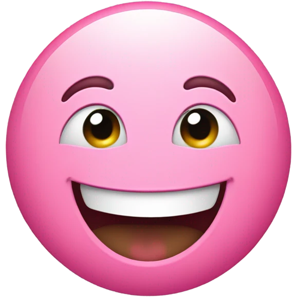 Pink Laughing emoji  emoji