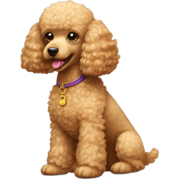 Toy golden poodle  emoji