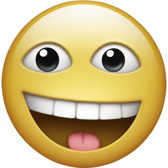 Smiley with funny eyes emoji