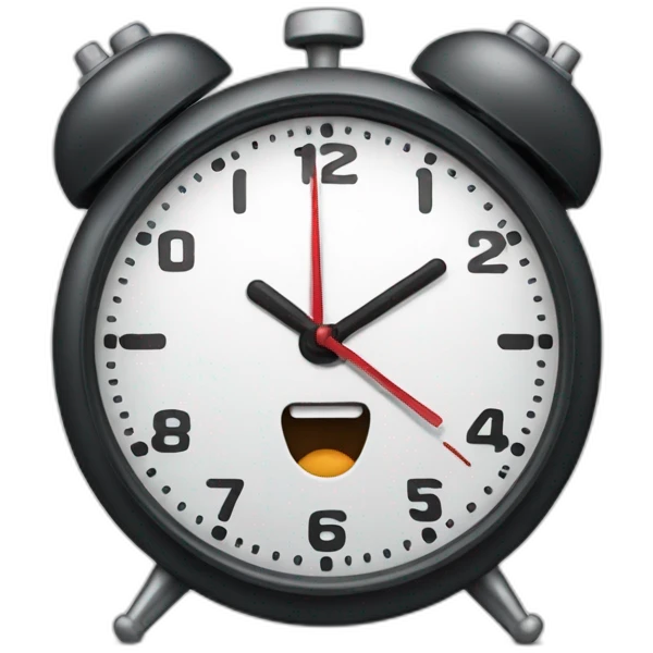 Alarm clock emoji